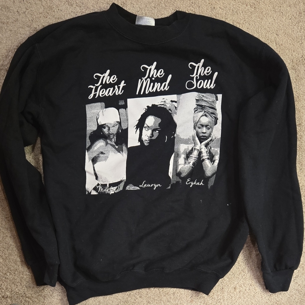 Port and Company Black Crewneck Sweater